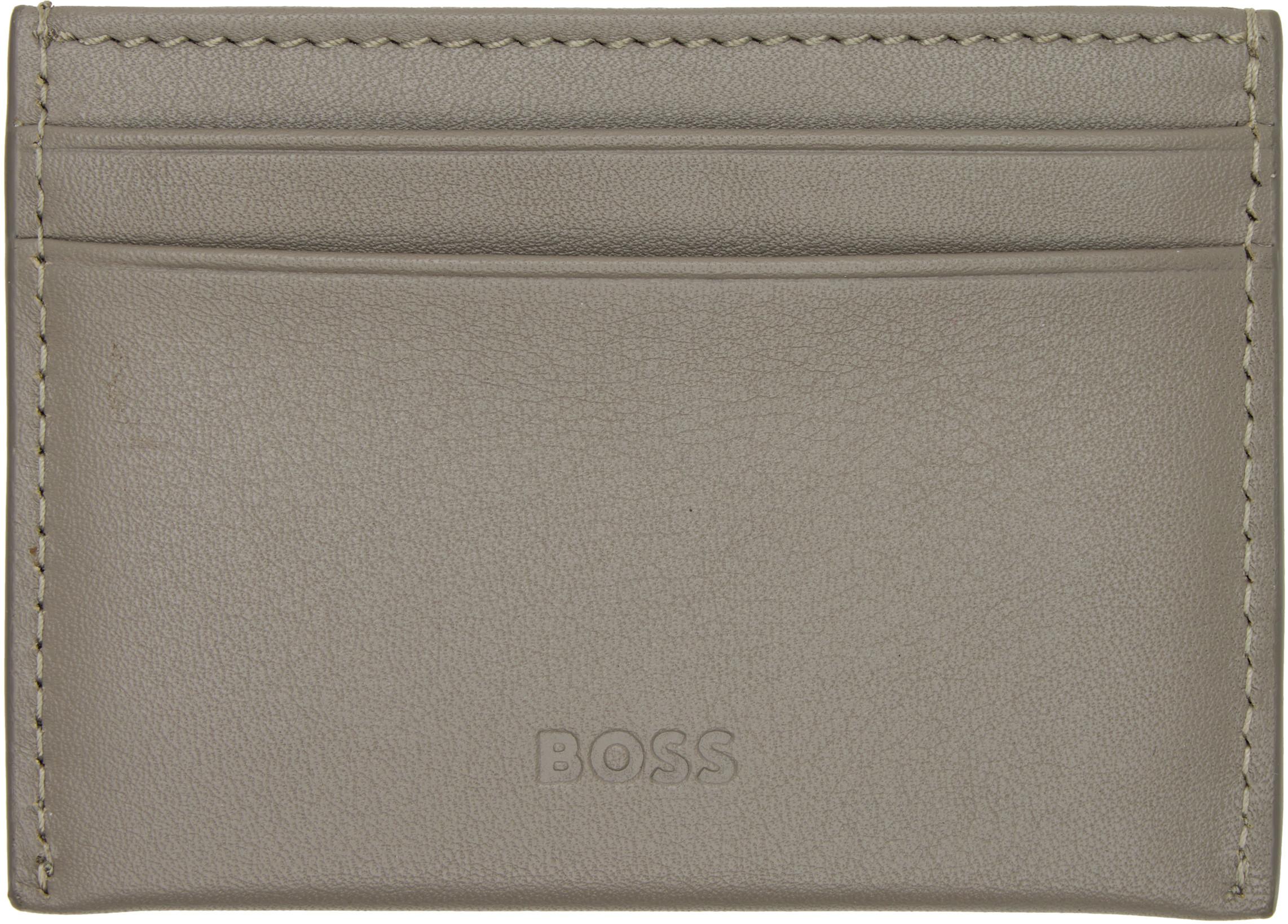 Taupe Aston Martin Edition Wing Card Holder by HUGO BOSS