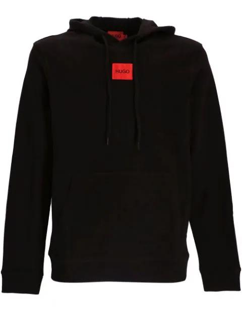 Terry cotton logo hoodie by HUGO BOSS