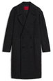 Textured alpaca-blend virgin wool coat by HUGO BOSS