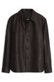 Textured leather shirt by HUGO BOSS
