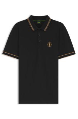 The Open Active Paddy polo shirt in performance pique by HUGO BOSS