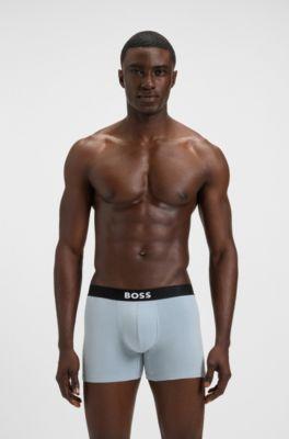 Three-pack of boxer briefs in stretch cotton by HUGO BOSS Three-pack of boxer briefs in stretch cotton by HUGO BOSS