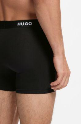 Three-pack of boxer briefs in stretch cotton by HUGO BOSS