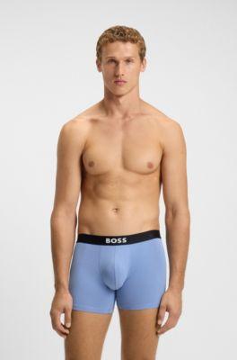 Three-pack of boxer briefs in stretch cotton by HUGO BOSS