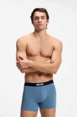 Three-pack of boxer briefs in stretch cotton by HUGO BOSS