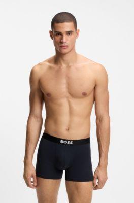 Three-pack of boxer briefs in stretch cotton by HUGO BOSS