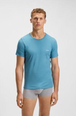 Three-pack of cotton underwear T-shirts by HUGO BOSS