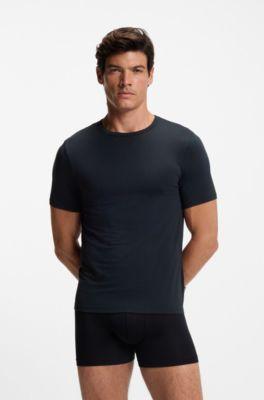 Three-pack of moisture-wicking underwear T-shirts by HUGO BOSS Three-pack of moisture-wicking underwear T-shirts by HUGO BOSS