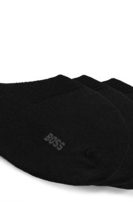 Three-pack of no-show socks in a cotton blend by HUGO BOSS