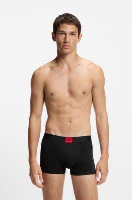 Three-pack of stretch-cotton trunks by HUGO BOSS