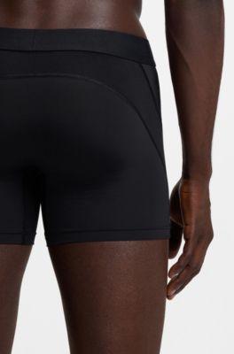 Three-pack of stretch-microfibre boxer briefs by HUGO BOSS