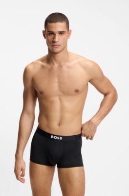 Three-pack of stretch-microfibre trunks by HUGO BOSS