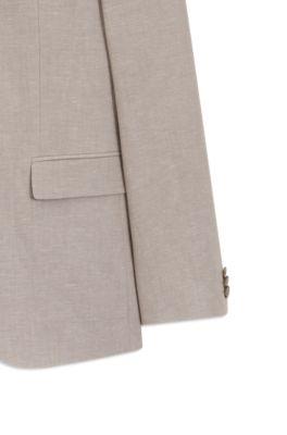 Three-piece extra-slim-fit suit by HUGO BOSS