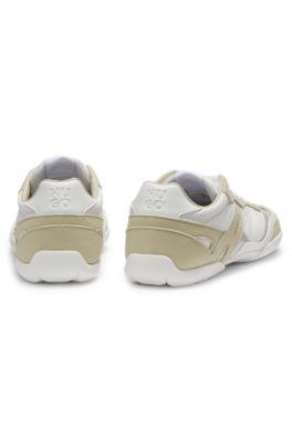 Trainers in mesh and faux suede by HUGO BOSS