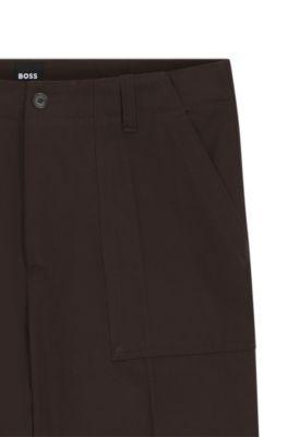 Twill-cotton trousers with relaxed fit by HUGO BOSS