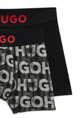 Two-pack of kids' boxer briefs in stretch cotton by HUGO BOSS Two-pack of kids' boxer briefs in stretch cotton by HUGO BOSS