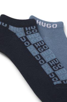 Two-pack of logo socks in an ankle length by HUGO BOSS