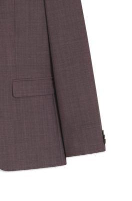 Two-piece extra-slim-fit suit in wool-blend poplin by HUGO BOSS