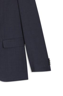 Two-piece regular-fit suit in virgin wool and silk by HUGO BOSS
