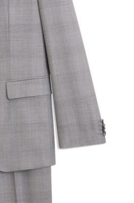 Two-piece slim-fit suit in virgin wool and silk by HUGO BOSS
