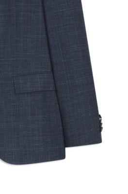 Two-piece slim-fit suit in wool, silk and linen by HUGO BOSS