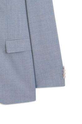 Two-piece wool-blend slim-fit suit with silk by HUGO BOSS