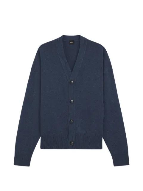 Ucone V-neck button-up cardigan by HUGO BOSS