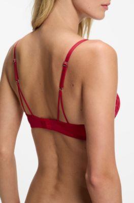 Underwire bra with lace trim by HUGO BOSS