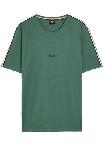 Unique logo stretch-cotton T-shirt by HUGO BOSS
