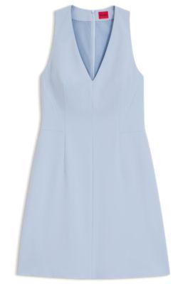 V-neck dress with seam details by HUGO BOSS