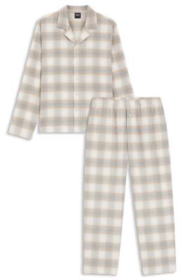 Vichy-check pyjama set in cotton flannel by HUGO BOSS Vichy-check pyjama set in cotton flannel by HUGO BOSS