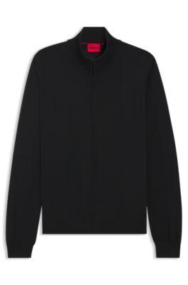 Virgin-wool jacket with zip front by HUGO BOSS