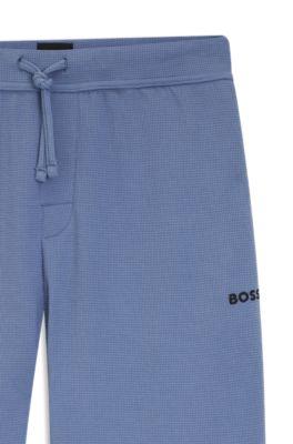 Waffle-structure pyjama bottoms in a cotton blend by HUGO BOSS