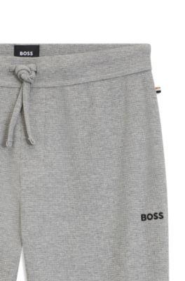 Waffle-structure pyjama bottoms in a cotton blend by HUGO BOSS
