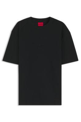Waffle-structured T-shirt in cotton by HUGO BOSS