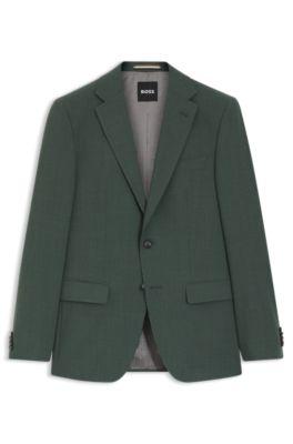 Washable slim-fit jacket in stretch cloth by HUGO BOSS