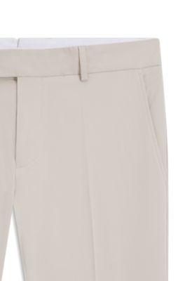 Washable slim-fit trousers in stretch cotton by HUGO BOSS