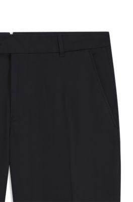 Washable tapered-fit trousers in stretch fabric by HUGO BOSS