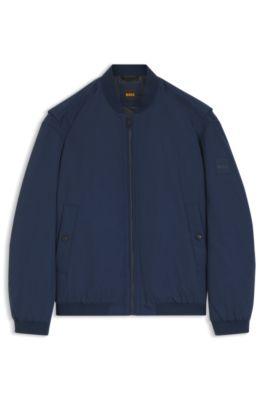 Water-repellent bomber jacket in cotton-touch fabric by HUGO BOSS