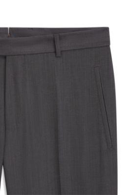 Water-repellent regular-fit trousers in virgin wool by HUGO BOSS