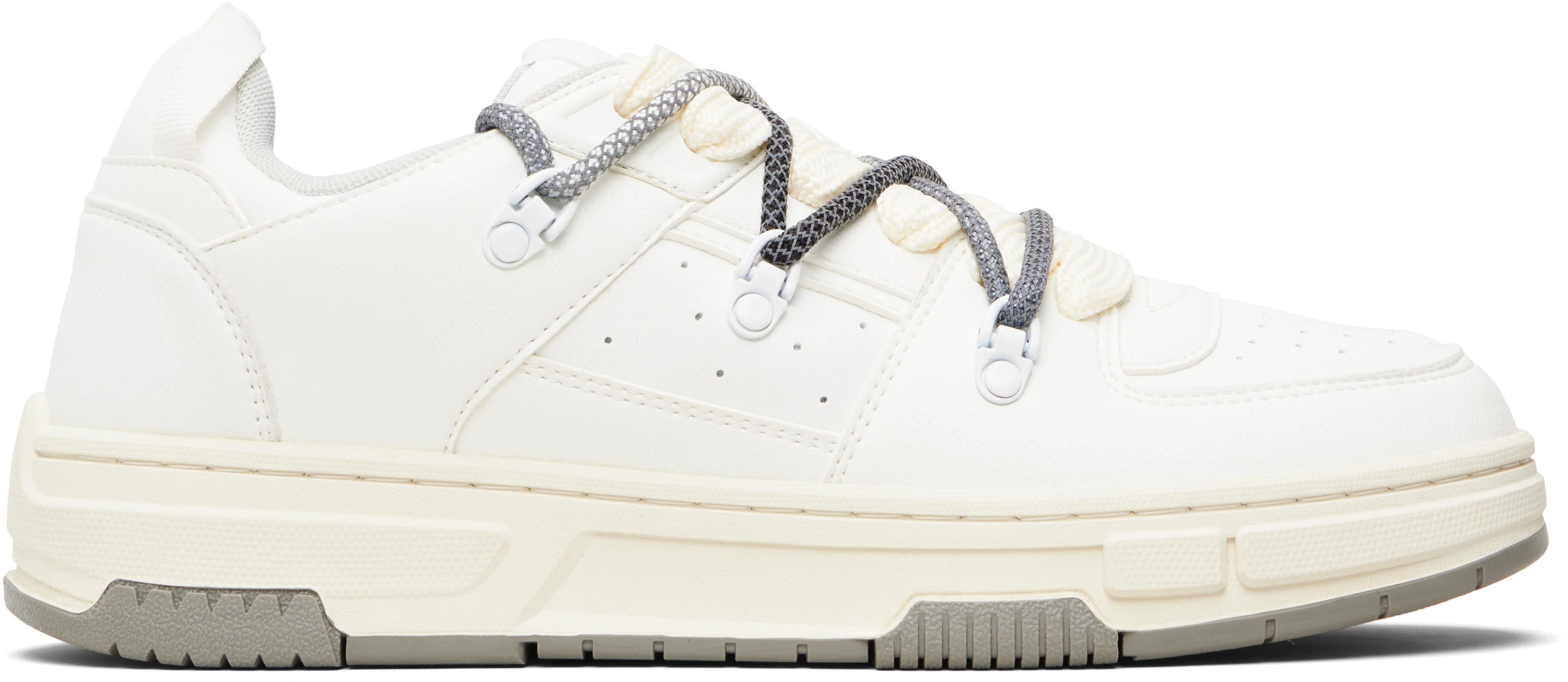 White Perforated Sneakers by HUGO BOSS
