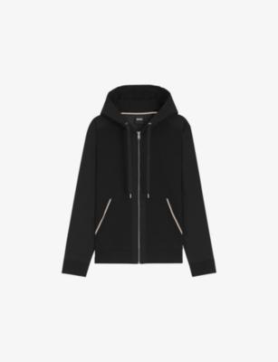 Zip-Up Cotton-Jersey Hoody by HUGO BOSS