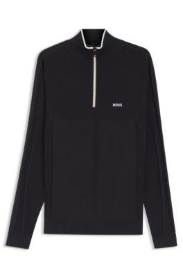 Zip-neck sweater by HUGO BOSS