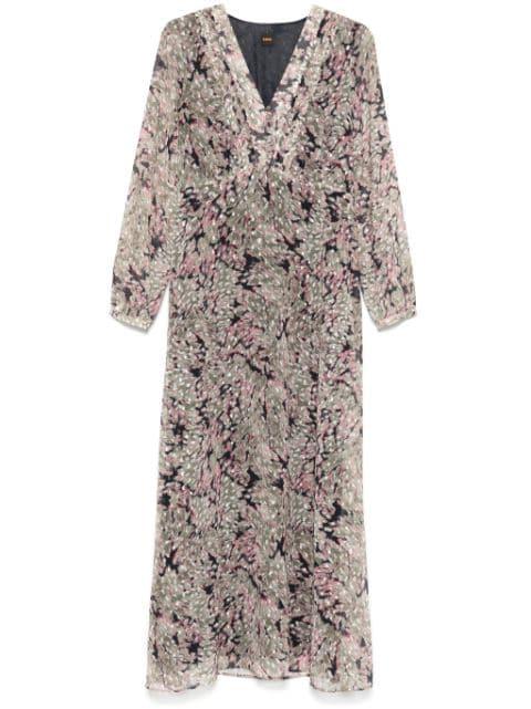 abstract-print maxi dress by HUGO BOSS