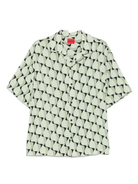 abstract-print shirt by HUGO BOSS