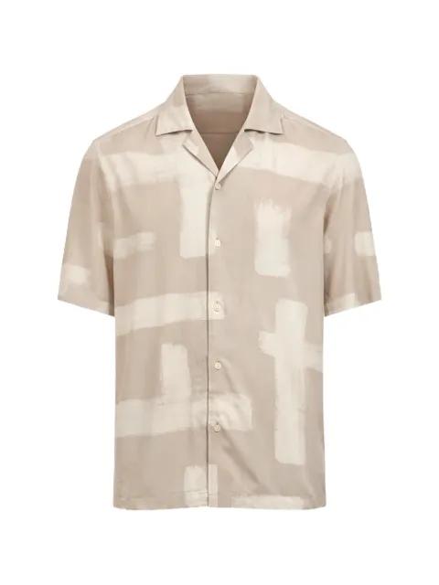abstract-print short-sleeve shirt by HUGO BOSS