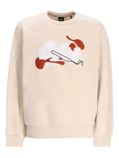 abstract-print sweatshirt by HUGO BOSS