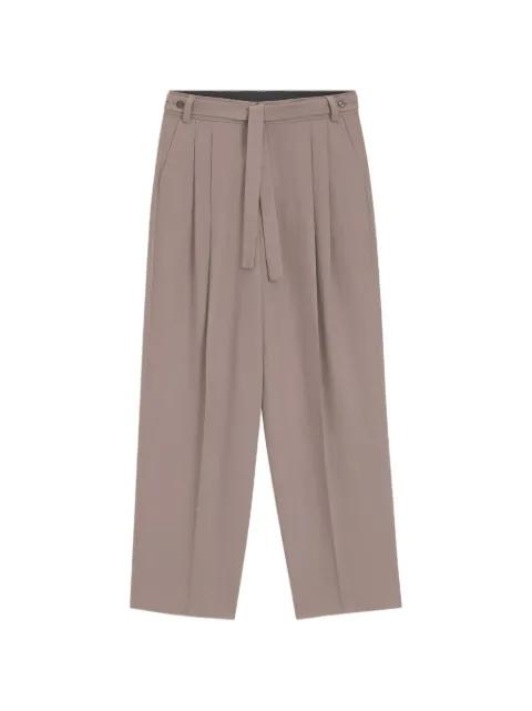 belted pleated trousers by HUGO BOSS