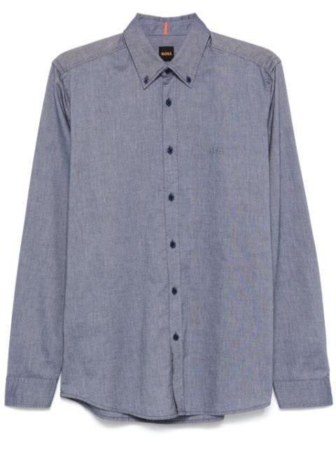button-down cotton shirt by HUGO BOSS