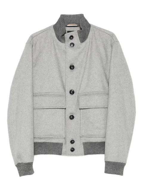 button-fastening pocket bomber jacket by HUGO BOSS